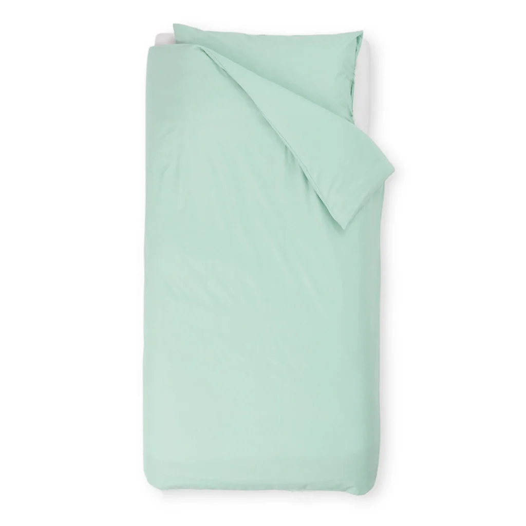 posteljnina organic lia tloris zelena enojna