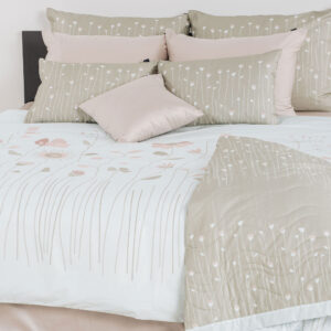 posteljnina saten lali modra 1