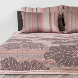 posteljnina saten mist roza 2