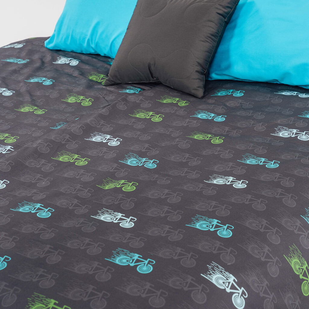 posteljnina bicikl siva 3