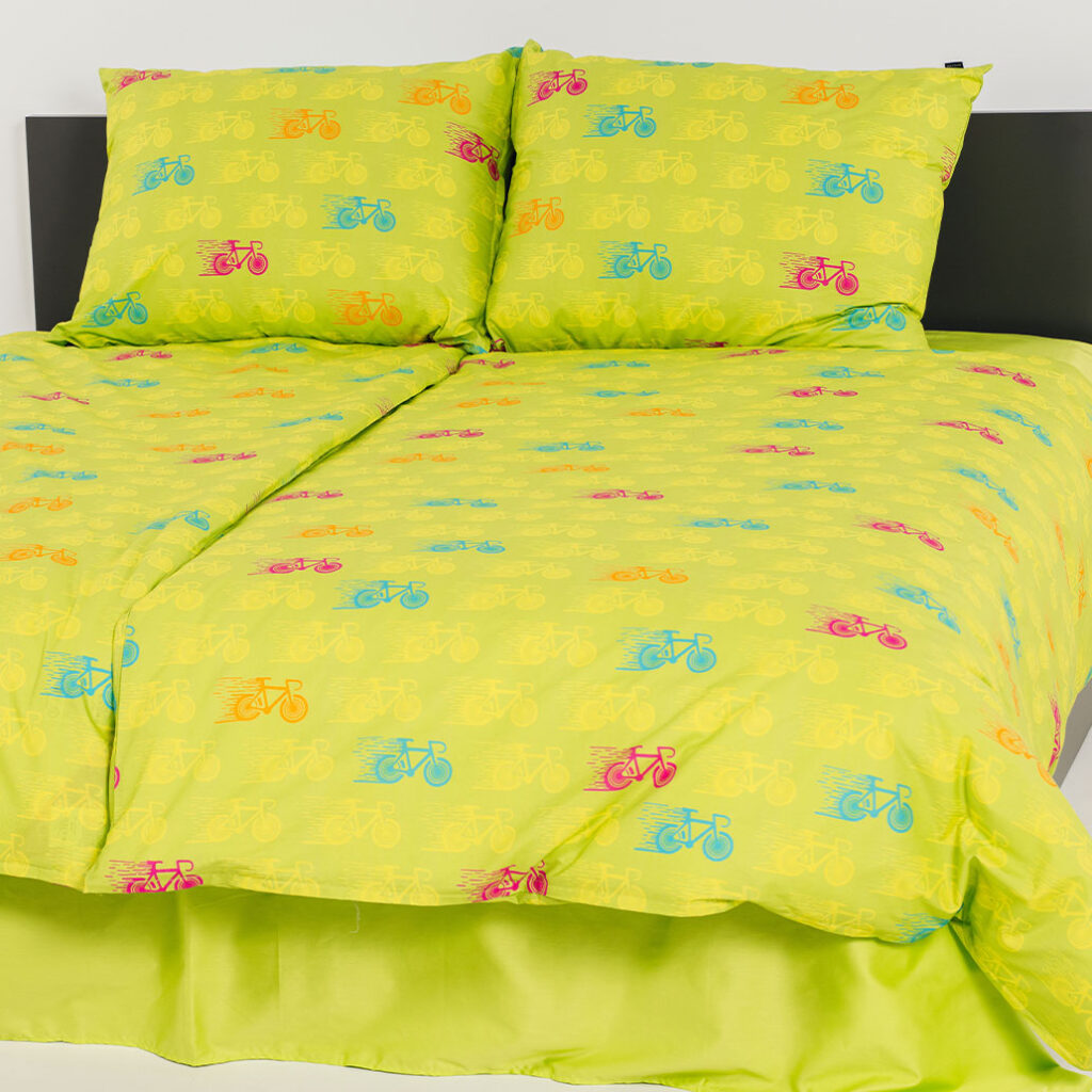 posteljnina kolo zelena 5