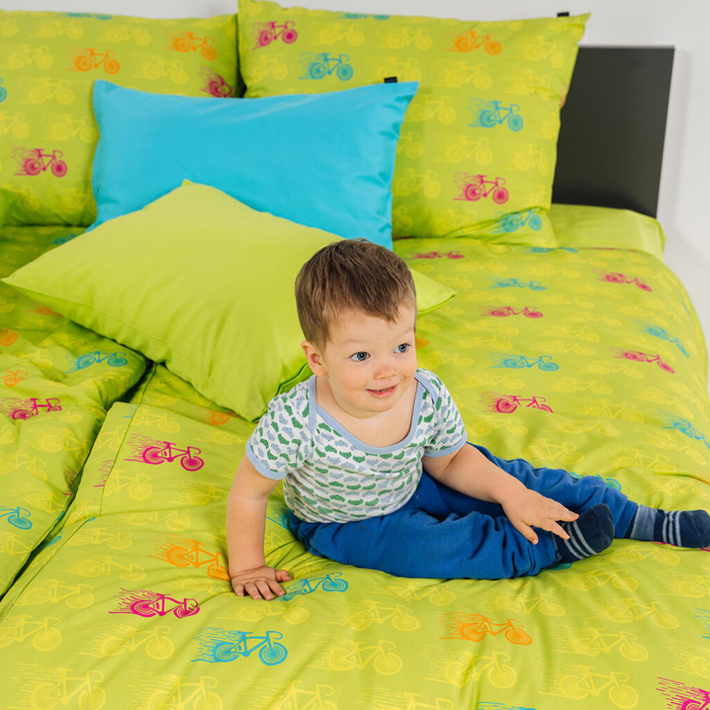 posteljnina kolo zelena 6