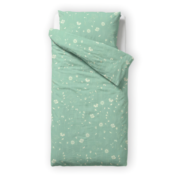 Posteljnina Vesna 140x200 cm - Mint
